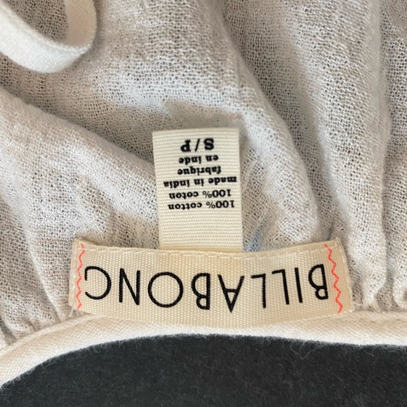 Billabong spaghetti strap tank. White. - Picture 3 of 3